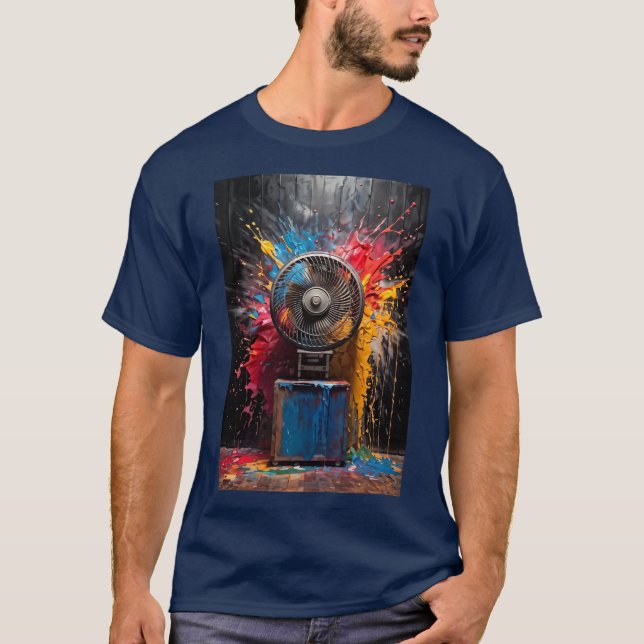 Acrylic Painting of a Box Fan  T-Shirt (Front)