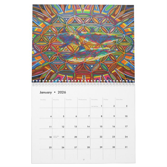 Acrylic Paintings of Karmym Calendar (Jan 2026)
