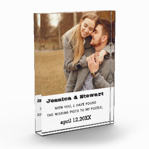 Acrylic Photo Block Couples Gift Relationship