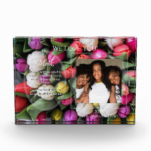 Acrylic Photo Block with tulips by HAMbWG