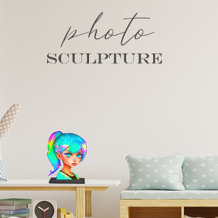 Acrylic Photo Sculpture.Turns a photo into statue. Photo Sculpture Magnet