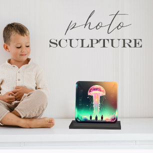 Acrylic Photo Sculpture.Turns a photo into statue. Photo Sculpture Magnet