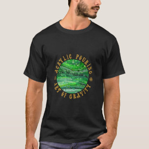 Acrylic Pouring - Art Of Gravity - 004 - Old Gold T-Shirt