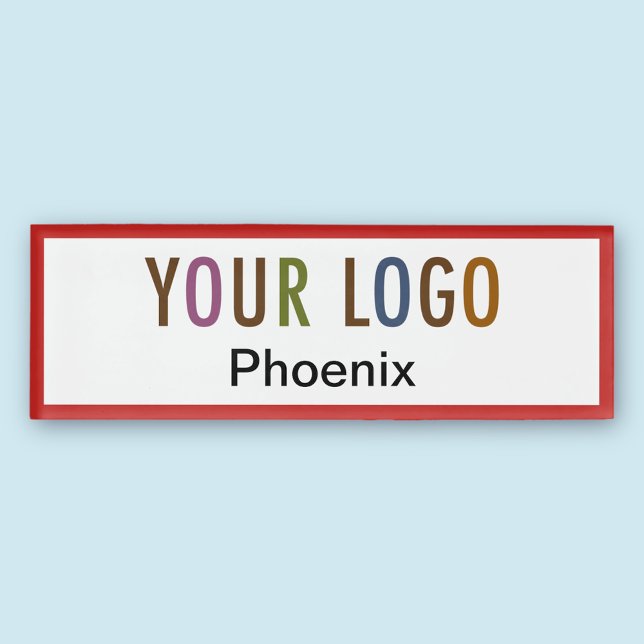 Acrylic Professional Nametag Company Logo Magnetic Name Tag (MISOOK Magnetic Name Tag)
