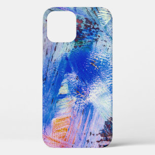 acrylic raster texture different multicolored mono iPhone 12 case
