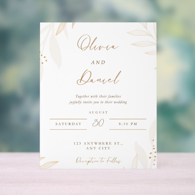  Acrylic Sign (Neutral)