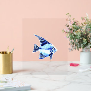 ACRYLIC SIGN FISH DESIGN STYLE 