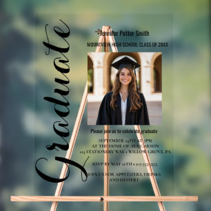 acrylic sign graduate