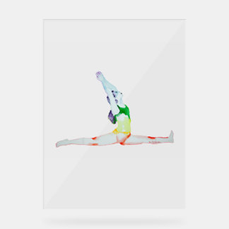 acrylic sign - Hanumanasana