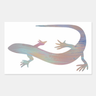 Acrylic-Style Gecko Sticker