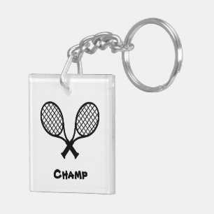 Acrylic Tennis Key Ring