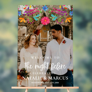 Acrylic The Night Before Wedding Welcome Sign