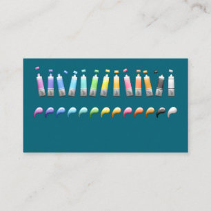 Acrylic Tubes of Paint Business Card