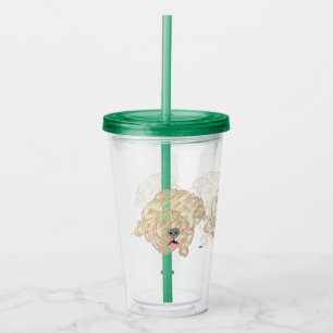 Acrylic Tumbler :Goldendoodle