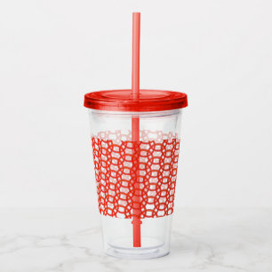Acrylic Tumbler - Red Rings Interlocked