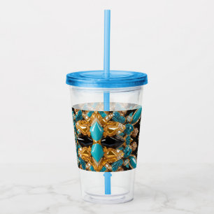 Acrylic Tumbler with Bahamas Colours Design
