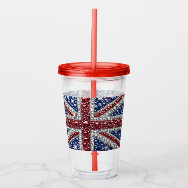 Acrylic Tumbler with British Colours Design (Front)