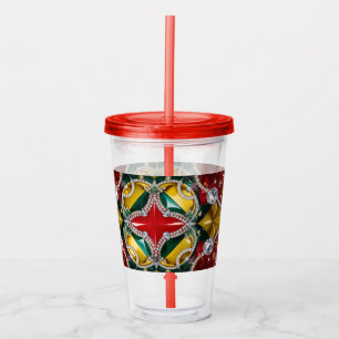 Acrylic Tumbler with Los Angeles Colours Design