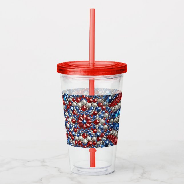 Acrylic Tumbler with Netherlands Colours Design (Front)