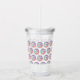 Acrylic Tumbler with Straw