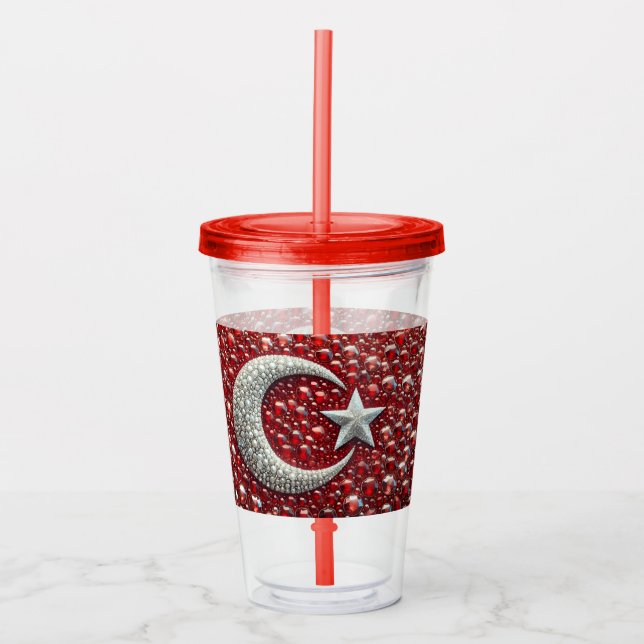 Acrylic Tumbler with Turkish Colours Design (Front)