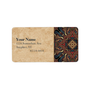 Acrylic Vision Mandala Address Label