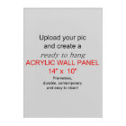 Acrylic Wall Art 14 x 10 - Add pics and text!