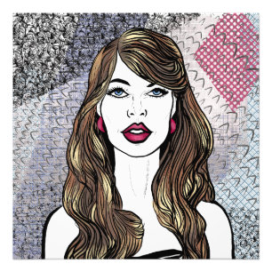 Acrylic Wall Art Portrait of a Lo Girl