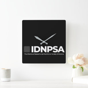 Acrylic Wall Clock, 10.75" Square Acrylic Square Wall Clock