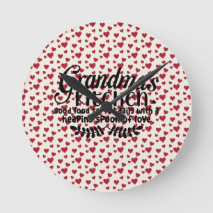 Acrylic wall clock  - Grandma's kitchen