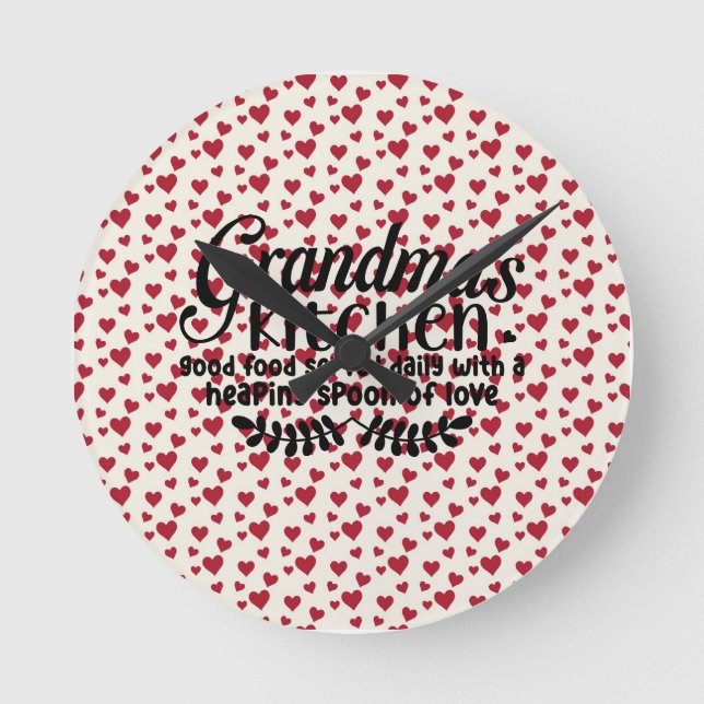Acrylic wall clock  - Grandma's kitchen (Front)