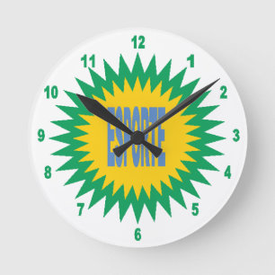 Acrylic wall clock, Medium ESPORTE Ronde Round Clock