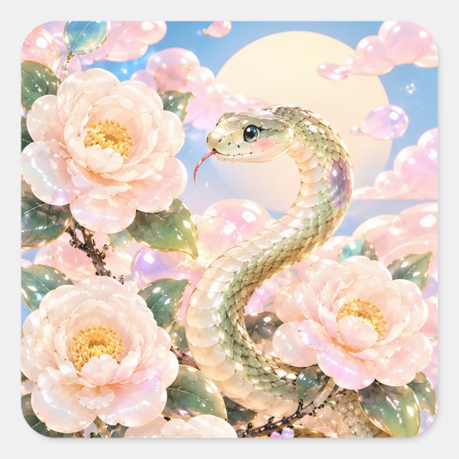 Acrylic Wall Clock Square Sticker (Front)