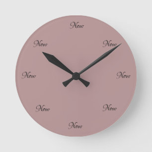 Acrylic Wall Clock "The Time is Now"