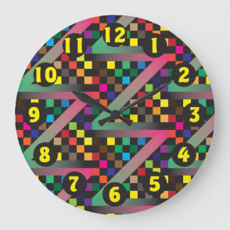 Acrylic Wall Clock zig zag