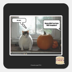 Act cool square sticker