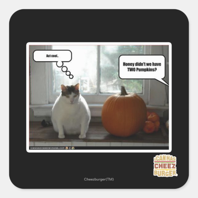 Act cool square sticker (Front)