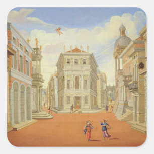 Act II, scenes I and VIII Square Sticker