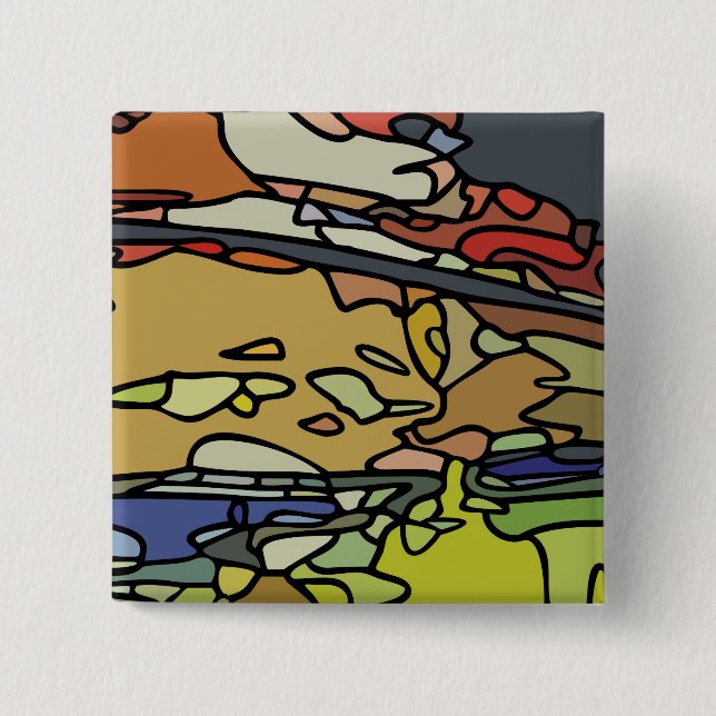 'act natural' - 2" Square Button (Front)