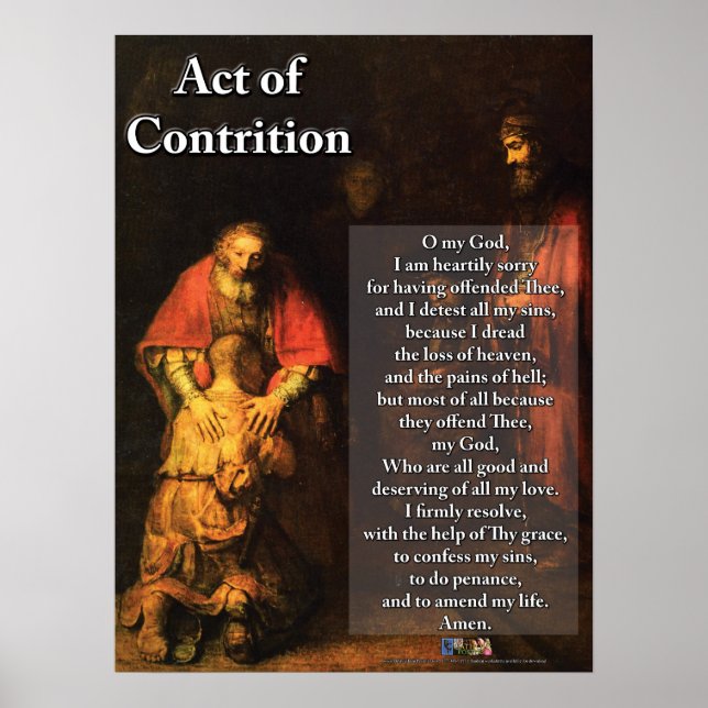 Act of Contrition Poster (Front)