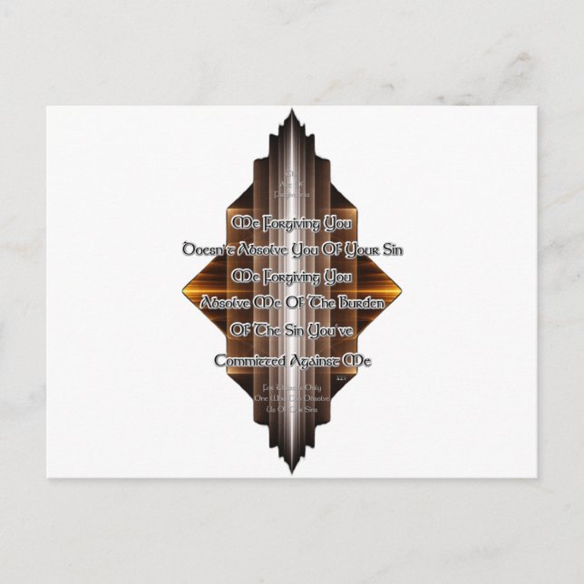 Act Of Forgiveness Postcard (Front)