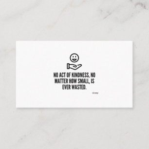Act of kindness business card
