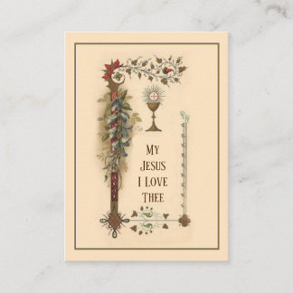 ACT OF SPIRITUAL COMMUNION PRAYER HOLY CARD