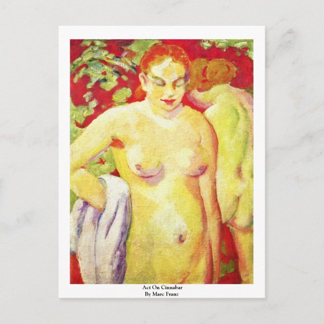 Act On Cinnabar By Marc Franz Postcard (Front)