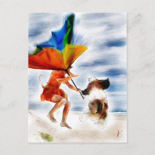 act with courage postcard