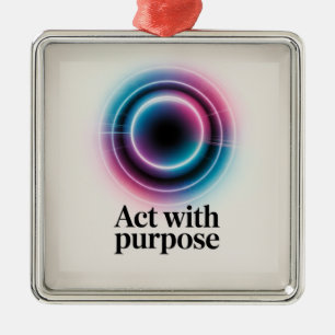 Act With Purpose Metal Tree Decoration