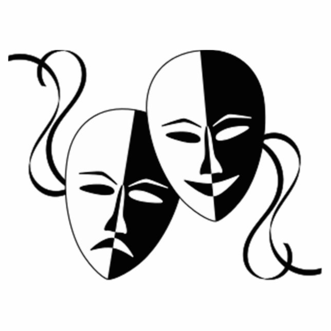 Acting Faces Standing Photo Sculpture (Front)