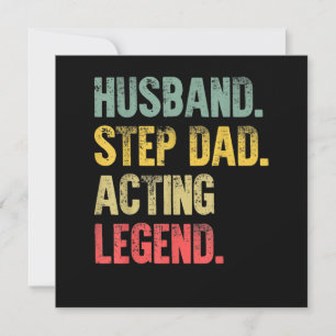 Acting Husband Step Dad Legend Thank You Card