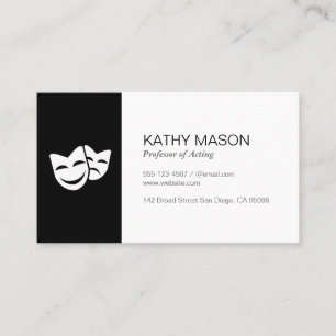 Acting Masks Business Card
