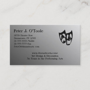 Acting & Theatre Arts Business Card